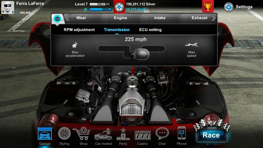 Tuner Life Online Drag Racing (Тюнер Лайф)  [МОД Бесконечные деньги] Screenshot 4