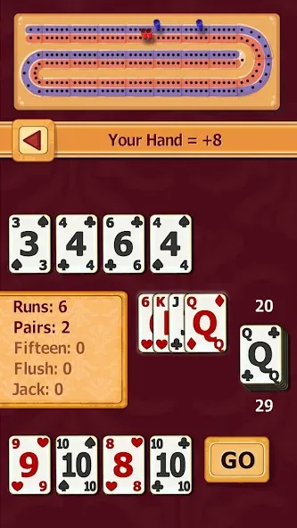 Cribbage (Криббидж)  [МОД Бесконечные монеты] Screenshot 3