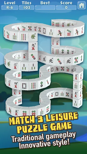 3D Mahjong Triple Tile Match (Маджонг Трипл Плит Матч)  [МОД Mega Pack] Screenshot 1