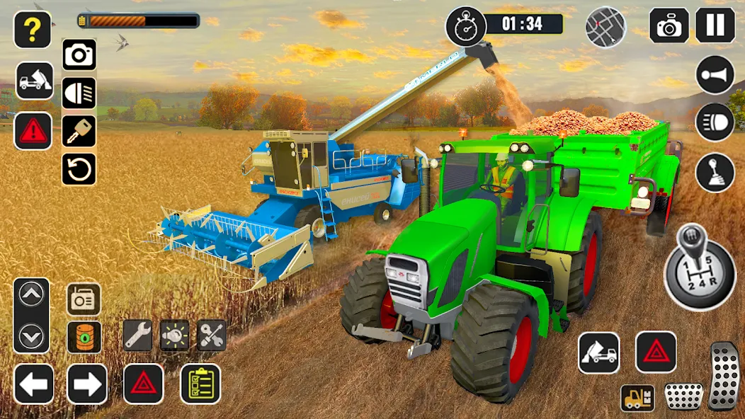 Tractor Farming Game Harvester  [МОД Меню] Screenshot 4