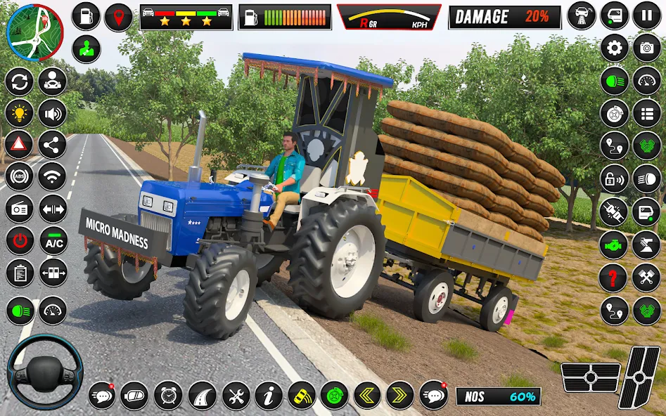 Indian Tractor Games Simulator  [МОД Много монет] Screenshot 4