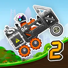 Скачать взломанную Rovercraft 2: Race a space car (Роверкрафт 2)  [МОД Много монет] - полная версия apk на Андроид