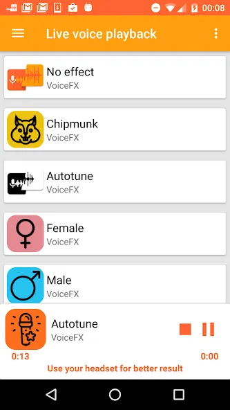 VoiceFX - Voice Changer with v  [МОД Много монет] Screenshot 5