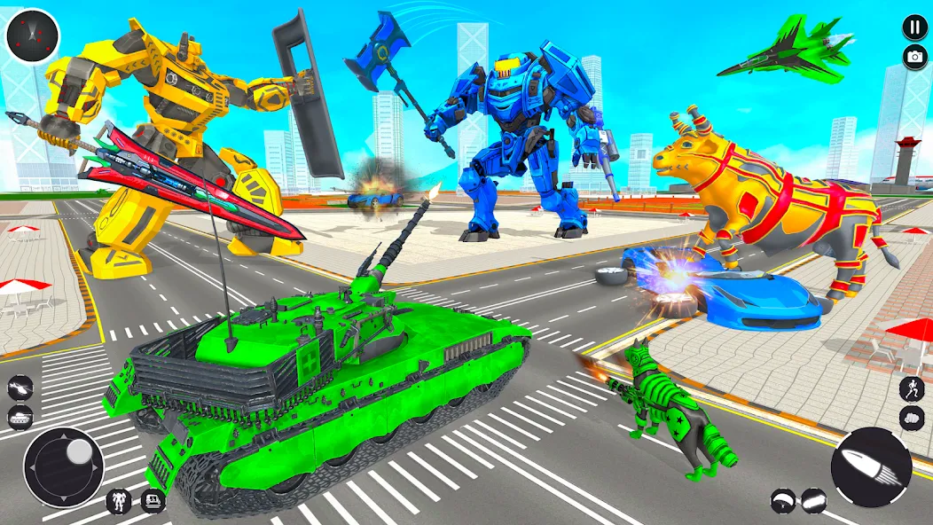 Tank Robot Game Army Games (армейский танк робот трансформационная игра)  [МОД Unlocked] Screenshot 4