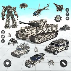 Скачать взлом Tank Robot Game Army Games (армейский танк робот трансформационная игра)  [МОД Unlocked] - последняя версия apk на Андроид