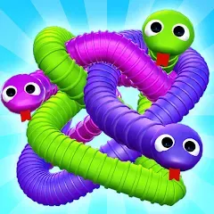 Скачать взлом Tangled Snakes Puzzle Game (Танглед Снейк 3Д)  [МОД Бесконечные монеты] - стабильная версия apk на Андроид