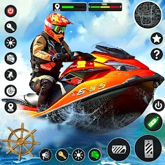 Взломанная Jetski Boat Racing: Boat Games (Джетски Гонки на лодках)  [МОД Бесконечные монеты] - полная версия apk на Андроид