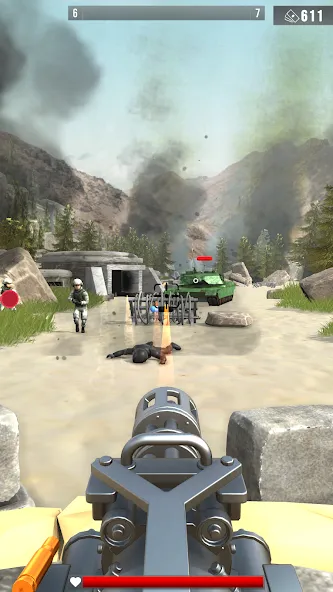 Infantry Attack: War 3D FPS (Инфантерийская атака)  [МОД Бесконечные деньги] Screenshot 2