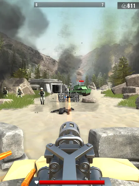 Infantry Attack: War 3D FPS (Инфантерийская атака)  [МОД Бесконечные деньги] Screenshot 5