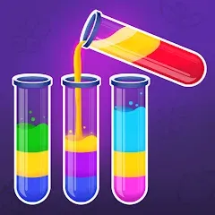 Взломанная Color Water Sort Wooden Puzzle (Цвет воды Сорт Вуди Пазл)  [МОД Unlimited Money] - стабильная версия apk на Андроид