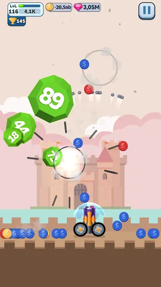 Ball Blast Cannon blitz mania (Балл Бласт Кэннон блиц мания)  [МОД Все открыто] Screenshot 5