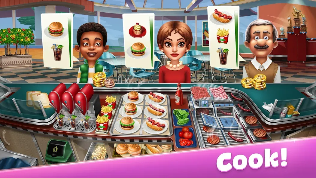 Cooking Fever: Restaurant Game  [МОД Mega Pack] Screenshot 1