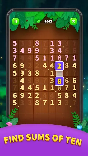 Number Match - Ten Pair Puzzle (Намбер Матч)  [МОД Бесконечные деньги] Screenshot 2