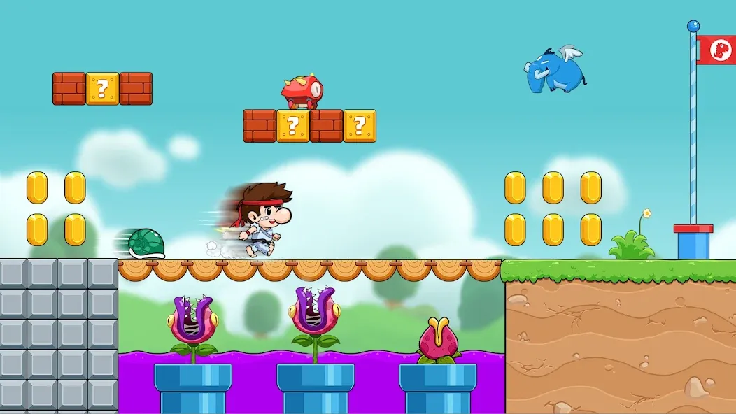 Bean's World Super: Run Games  [МОД Много монет] Screenshot 4