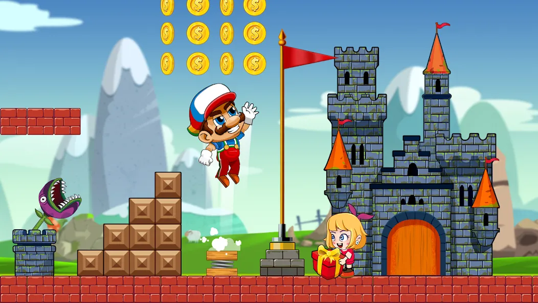 Super Bean Bros: Running Games (Супер Бин Приключение)  [МОД Все открыто] Screenshot 3