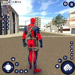 Скачать взломанную Miami Rope Hero Spider Game  [МОД Много монет] - полная версия apk на Андроид