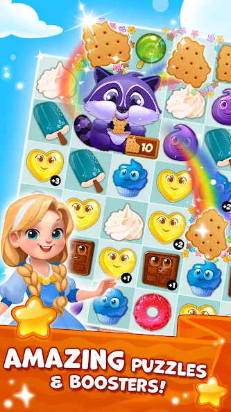 Candy Valley - Match 3 Puzzle  [МОД Menu] Screenshot 3