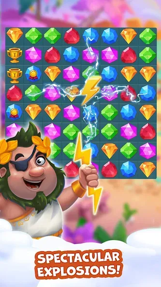 Pirate Treasures: Jewel & Gems  [МОД Меню] Screenshot 3