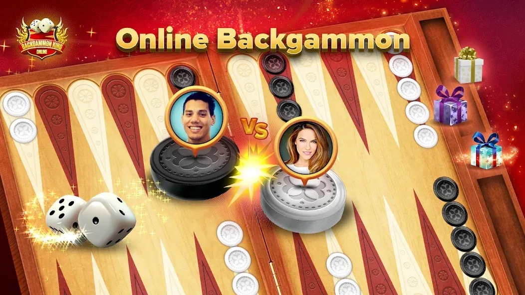 Backgammon King Online  [МОД Бесконечные монеты] Screenshot 1