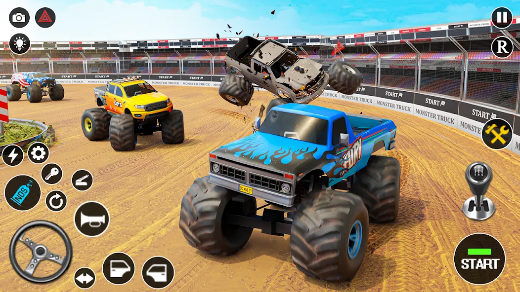 Fearless US Monster Truck Game (Фирлесс ЮЭС Монстер Трак Гейм)  [МОД Mega Pack] Screenshot 1