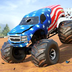 Скачать взлом Fearless US Monster Truck Game (Фирлесс ЮЭС Монстер Трак Гейм)  [МОД Mega Pack] - последняя версия apk на Андроид