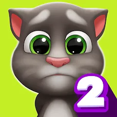 Взломанная My Talking Tom 2  [МОД Много монет] - полная версия apk на Андроид