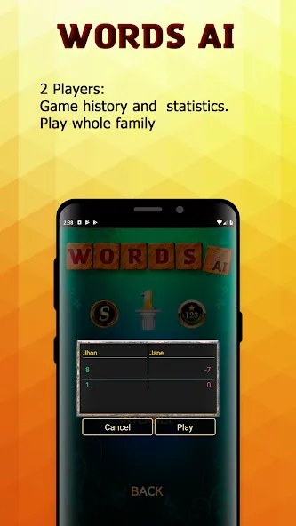 Words AI Friends Classic  [МОД Бесконечные монеты] Screenshot 3