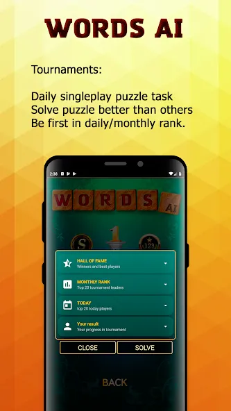 Words AI Friends Classic  [МОД Бесконечные монеты] Screenshot 4