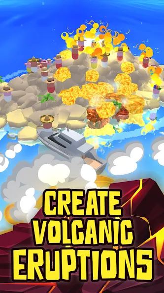 Volcano Island - Sim Game (Вулканический остров)  [МОД Unlocked] Screenshot 1