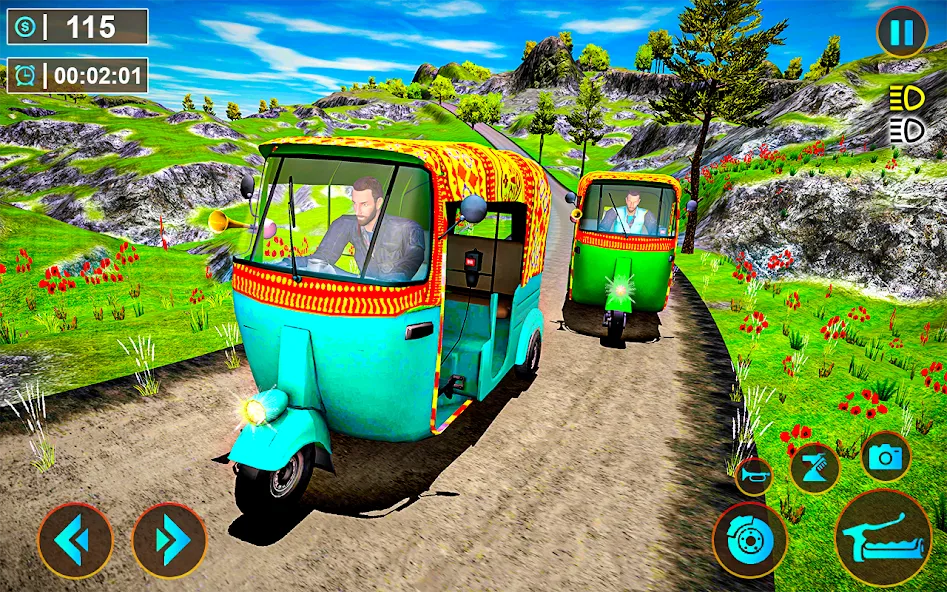 Tuk Tuk Offroad Auto Rickshaw (Тук Тук оффроуд автомобильный рикша)  [МОД Много монет] Screenshot 1