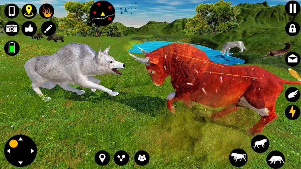 Angry Bull Attack Fight Games (Ангри Булл Атак Файт Геймс)  [МОД Меню] Screenshot 3