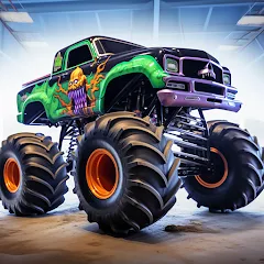 Скачать взлом Monster truck: Extreme racing  [МОД Mega Pack] - полная версия apk на Андроид