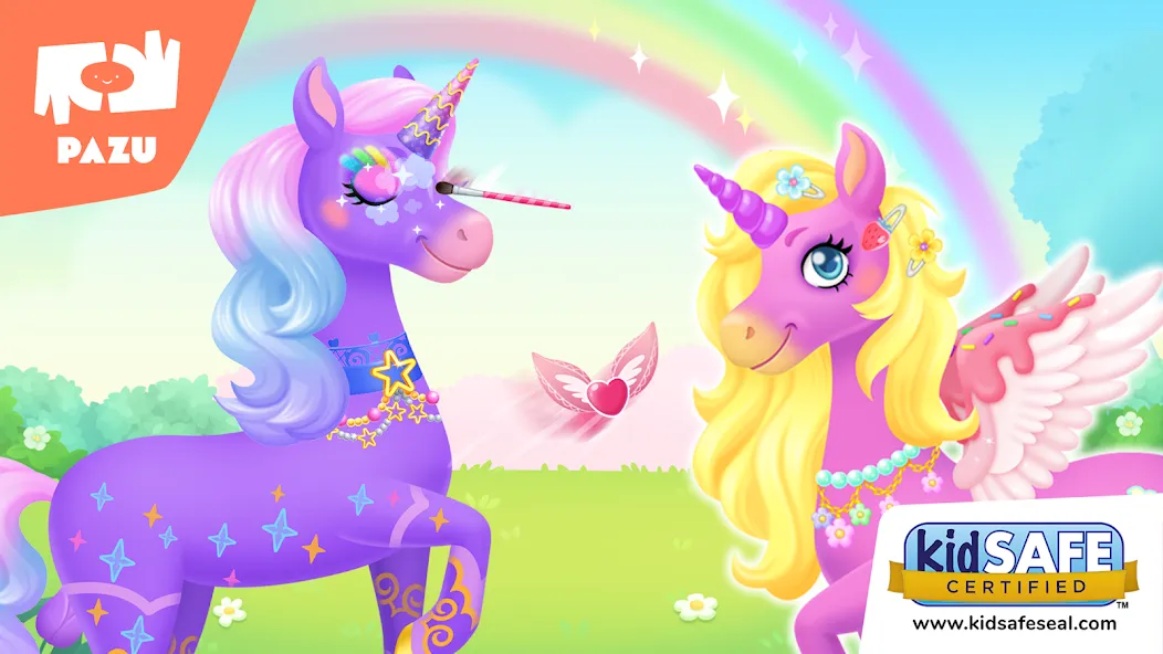 My Unicorn dress up for kids  [МОД Бесконечные монеты] Screenshot 1