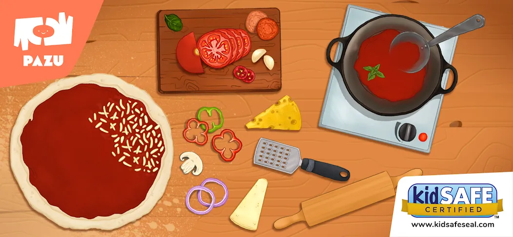 Pizza maker cooking games  [МОД Unlocked] Screenshot 1