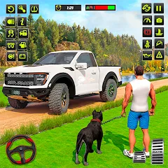 Скачать взломанную Offroad 4x4 Jeep Driving Game  [МОД Много денег] - последняя версия apk на Андроид