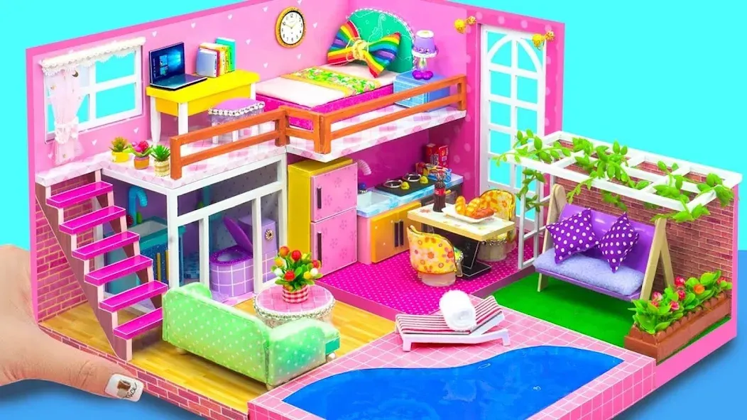 Girl Doll House Design Games (Дизайнерские игры для девочек Домик для кукол)  [МОД Unlimited Money] Screenshot 2