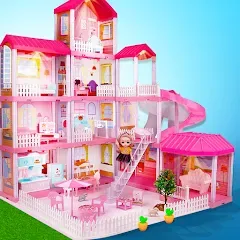 Взломанная Girl Doll House Design Games (Дизайнерские игры для девочек Домик для кукол)  [МОД Unlimited Money] - стабильная версия apk на Андроид