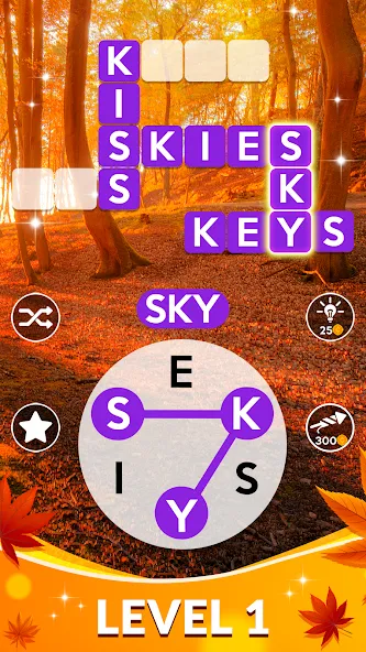 Wordscapes (Вордскейпс)  [МОД Unlimited Money] Screenshot 1