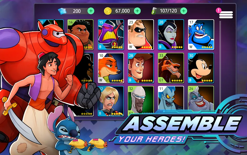 Disney Heroes: Battle Mode (Дисней Хироус)  [МОД Unlimited Money] Screenshot 3