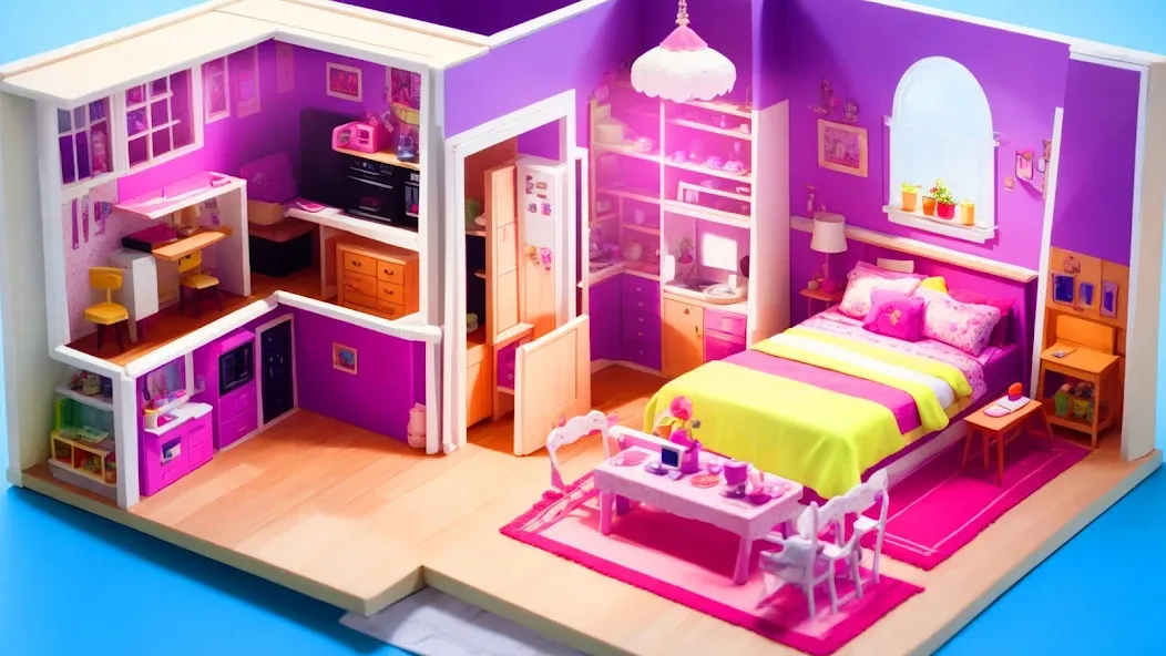 Doll House Design: Girl Games (Долл Хаус Дизайн)  [МОД Много денег] Screenshot 2