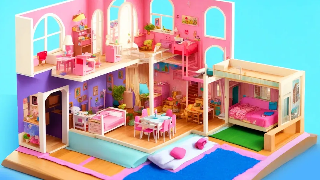 Doll House Design: Girl Games (Долл Хаус Дизайн)  [МОД Много денег] Screenshot 3