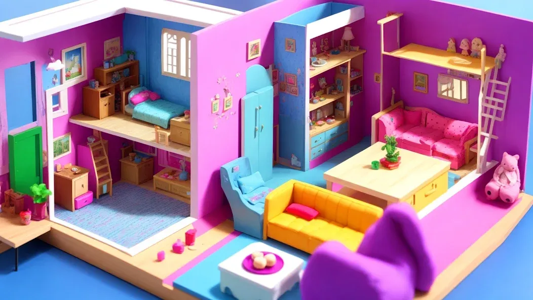 Doll House Design: Girl Games (Долл Хаус Дизайн)  [МОД Много денег] Screenshot 4