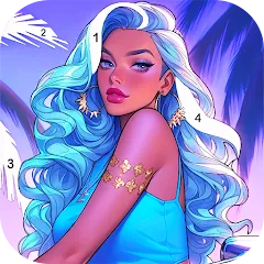 Скачать взломанную Paint Color: Color by number  [МОД Unlocked] - стабильная версия apk на Андроид