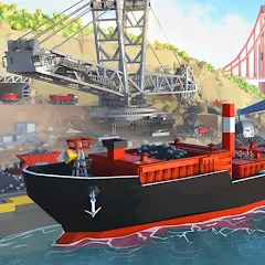 Скачать взлом Port City: Ship Tycoon (Порт Сити)  [МОД Mega Pack] - последняя версия apk на Андроид