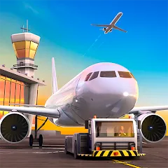 Взломанная Airport Simulator: Tycoon Inc. (Эйрпорт Симулятор)  [МОД Много денег] - стабильная версия apk на Андроид