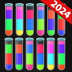 Взлом Color Water Sort Puzzle Games (Цветные игры сортировки воды)  [МОД Много денег] - стабильная версия apk на Андроид