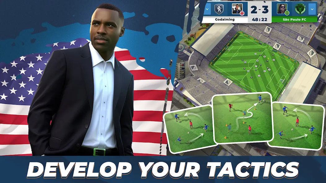 Soccer - Matchday Manager 24 (Матчдей Футбольный Менеджер 2023)  [МОД Много монет] Screenshot 2