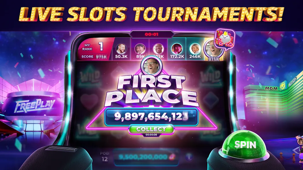 POP! Slots™ Vegas Casino Games  [МОД Menu] Screenshot 3