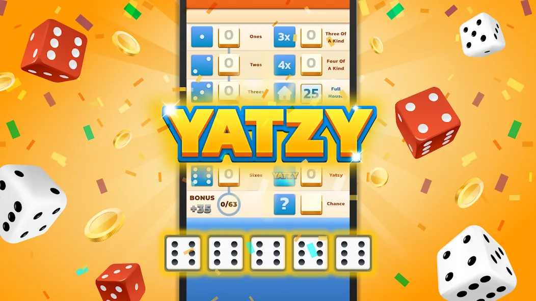 Yatzy - Fun Classic Dice Game (Ятзи)  [МОД Unlocked] Screenshot 1