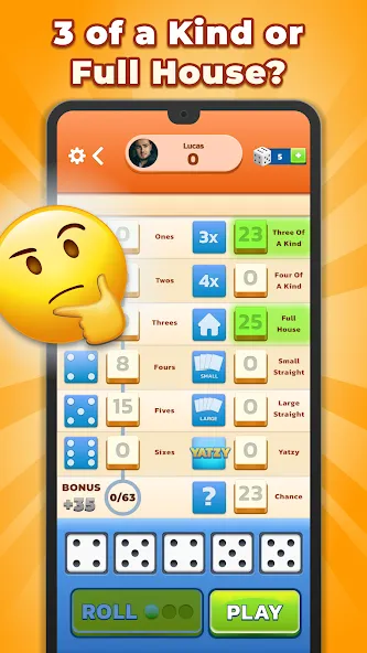 Yatzy - Fun Classic Dice Game (Ятзи)  [МОД Unlocked] Screenshot 4